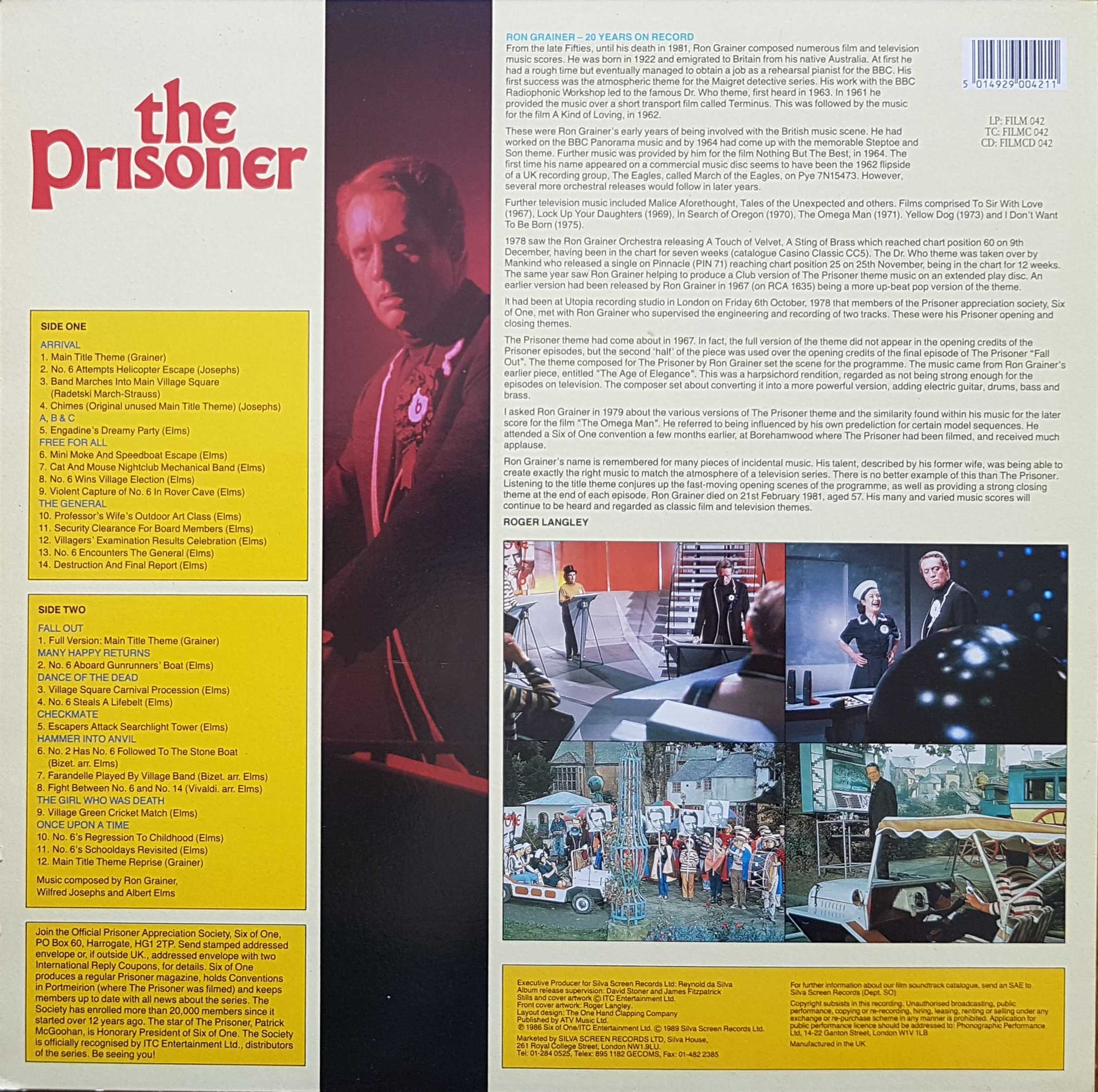 Picture of FILM 042 The prisoner by artist Various from ITV, Channel 4 and Channel 5 library